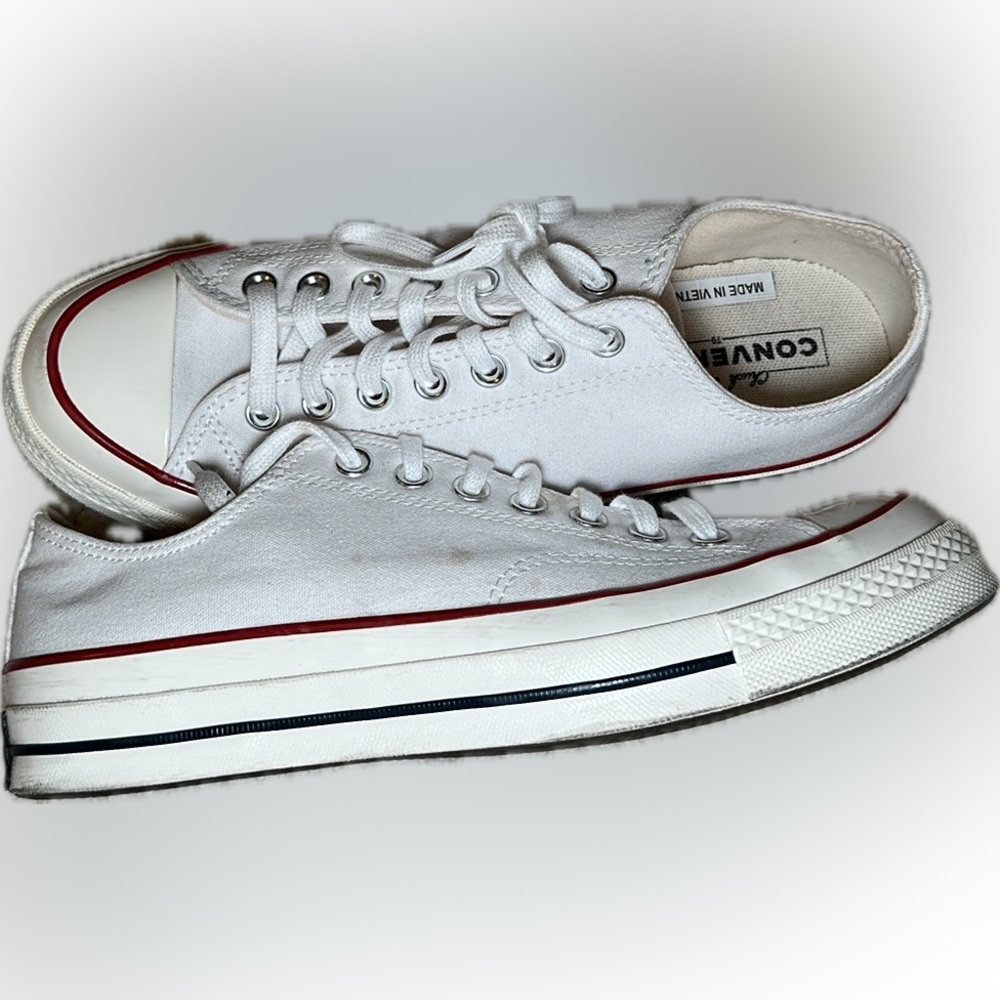 Converse White and Red Women's Sneakers